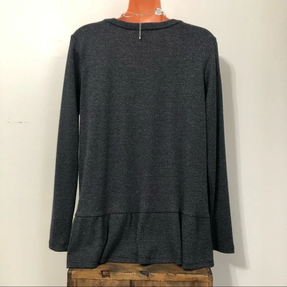 Jane and Delaney Long Sleeve Waffle Fabric Top - Picture 4 of 7